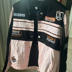 Black and Pink Patchwork Jacket